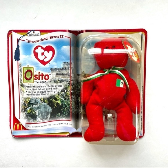 TY Osito The Bear McDonalds Teenie Beanie Baby New in Package Unopened - Picture 1 of 5